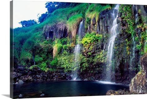 Hawaii, Maui, Hana, Blue Pool Falls Wall Art, Canvas Prints, Framed ...