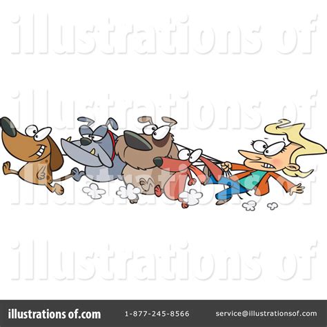 Dog Walker Clipart #443562 - Illustration by toonaday