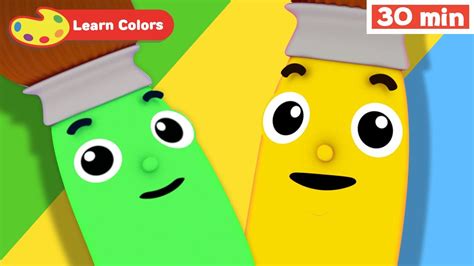 Learn Colors for Babies w Petey Paintbrush | Toddler Learning Video ...