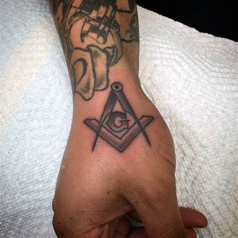 90 Masonic Tattoos For Men - Freemasonry Ink Designs