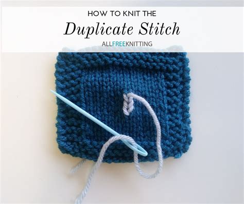 How to Do the Duplicate Stitch (Knitting) | AllFreeKnitting.com