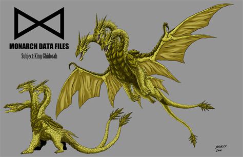 Kaiju Commissions: Monarch Files: King Ghidorah by Bracey100 on DeviantArt