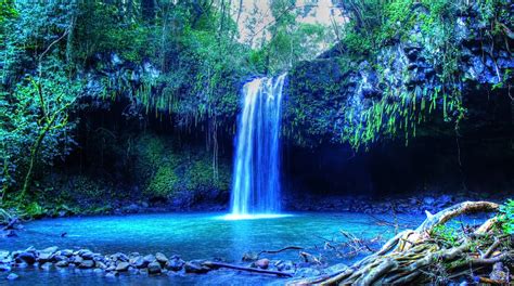 #1244416 Full HD Tropical Waterfall Scenery - Mocah HD Wallpapers