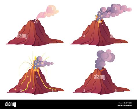 Crater of dormant volcano Stock Vector Images - Alamy