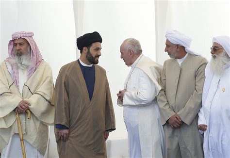 Pope Francis makes history by meeting Ayatollah al-Sistani, spiritual ...