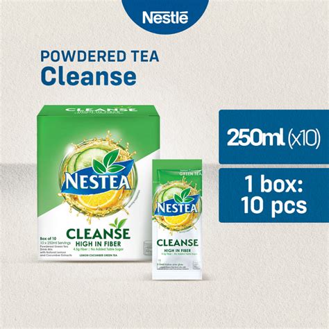 Nestea Cleanse Lemon Cucumber Powdered Green Tea with Fiber 250ml ...