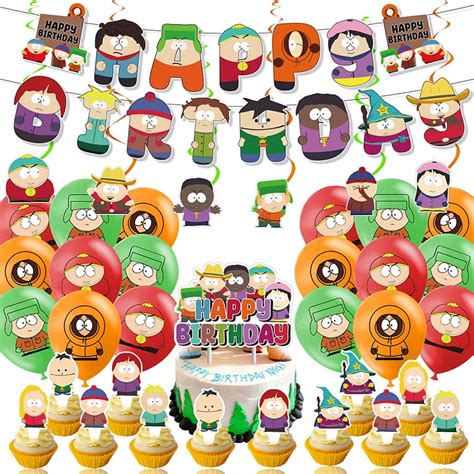 South Park Birthday Party Decorations Kids Birthday Sets Include ...