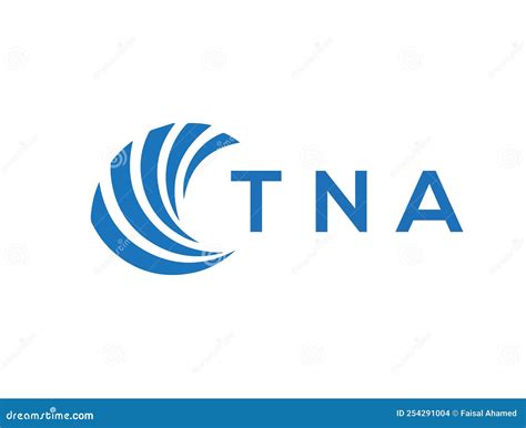 TNA Letter Logo Design on White Background. TNA Creative Circle Letter ...