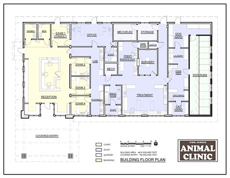 Floor Plan Small Veterinary Clinic Design - floorplans.click