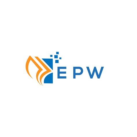 EPW credit repair accounting logo design on white background. EPW ...