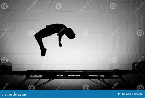 Trampoline backflip stock image. Image of friends, gymnastics - 14260781