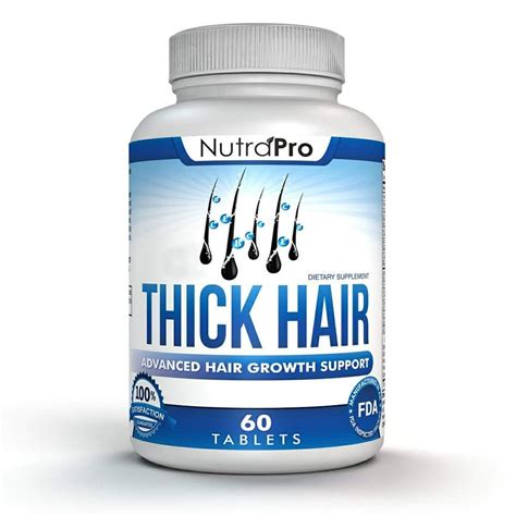 Thick Hair Growth Vitamins–Anti Hair Loss Pills with DHT Blocker ...