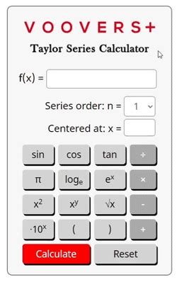 Taylor Series Calculator | Instant Solutions