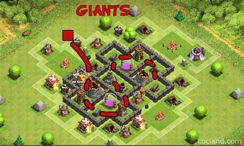 Coc Th5 War Base Layout