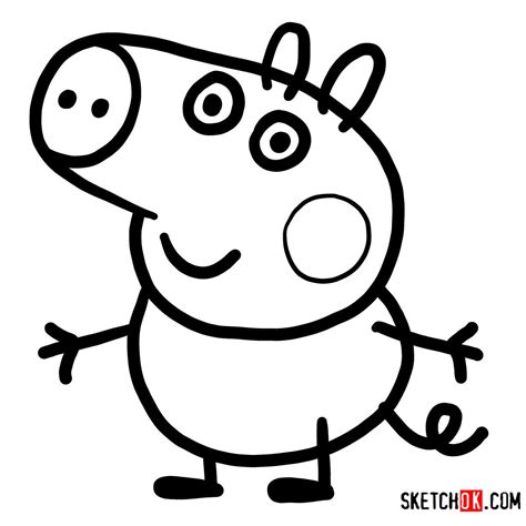 Peppa Pig Easy Cartoon Drawing For Kids