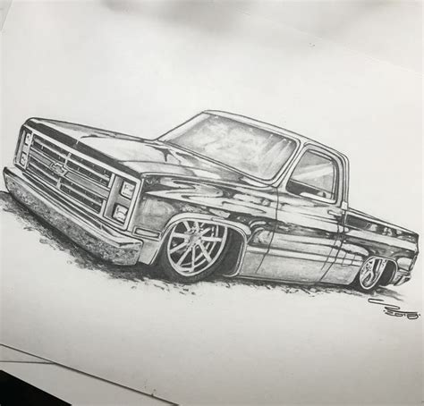 Pencil Drawing Of Trucks Pin By Carlitos On My Sketch Drawings | Images ...