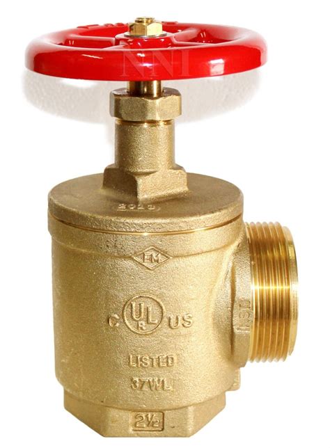 2-1/2" Fire Hose Angle Valve Female NPT x Male NST | eBay