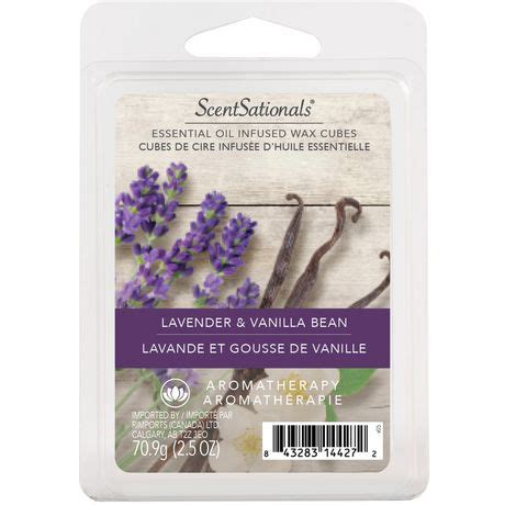 ScentSationals Scented Wax Cubes - Lavender & Vanilla Bean, 2.5 oz (70. ...