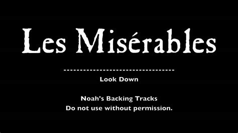 14. Look Down - Les Misérables Backing Tracks (Karaoke/Instrumental ...