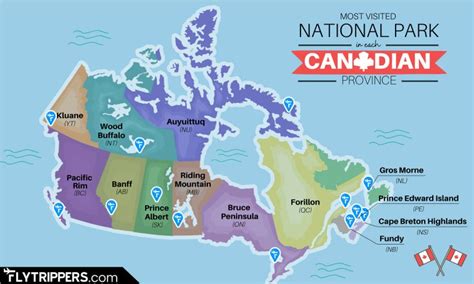 The Most Visited National Park In Each Canadian Province On One Cool ...