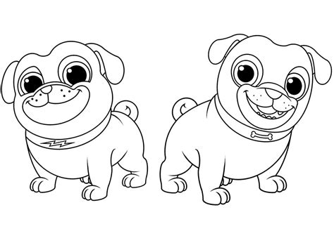 Bingo and Rolly Puppy Dog Pals coloring page - Download, Print or Color ...