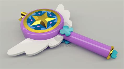 Star Butterfly Wand - 3D Model by Edy081 on DeviantArt