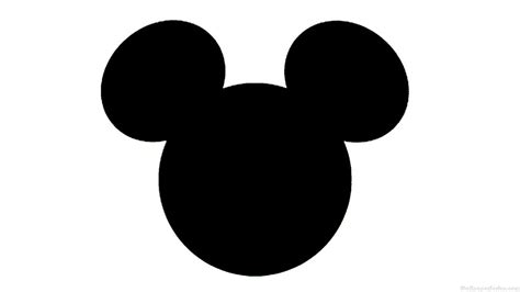 Mickey Head Silhouette Wallpaper