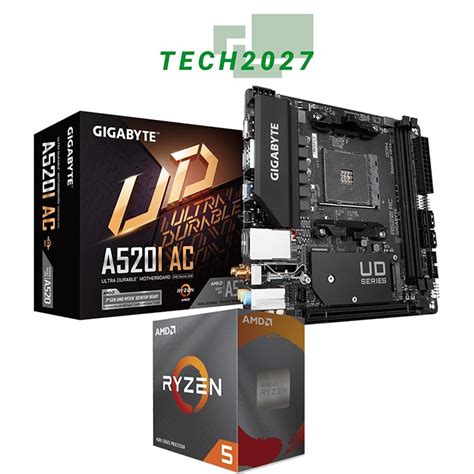 GIGABYTE A520I-AC (ITX MOBO) MOTHERBOARD (able to add Ryzen 5600 ...