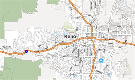 Reno Nevada Map - GIS Geography