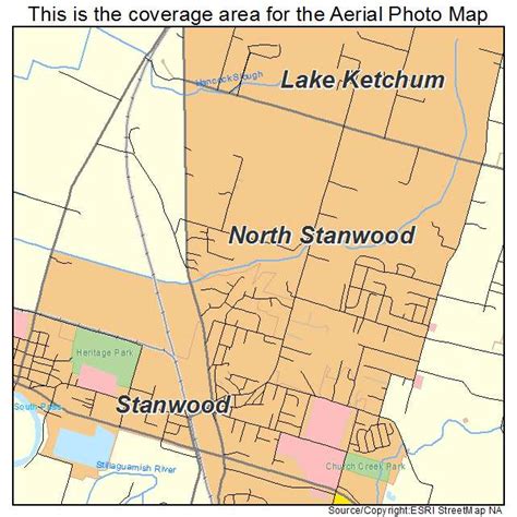 Aerial Photography Map of North Stanwood, WA Washington