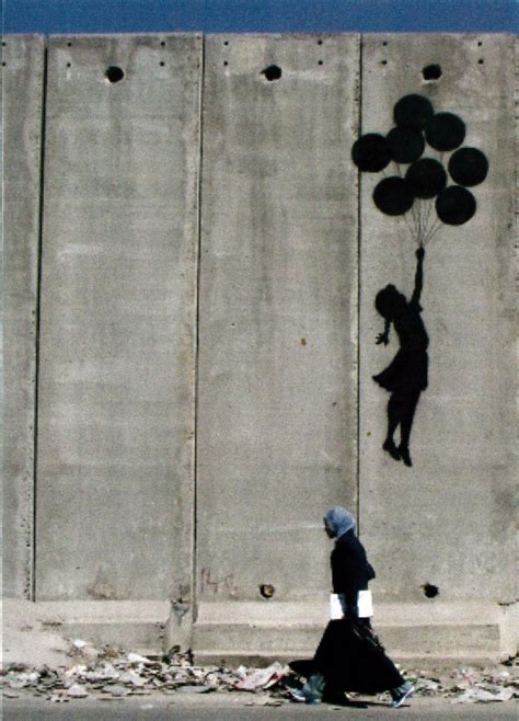 Banksy card - Girl with Balloons - Hadeel - Fair Trade Palestinian Crafts