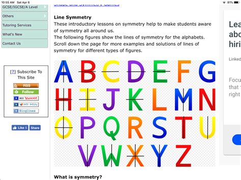 Using the alphabet to show line symmetry | 4th grade math, Symmetry ...