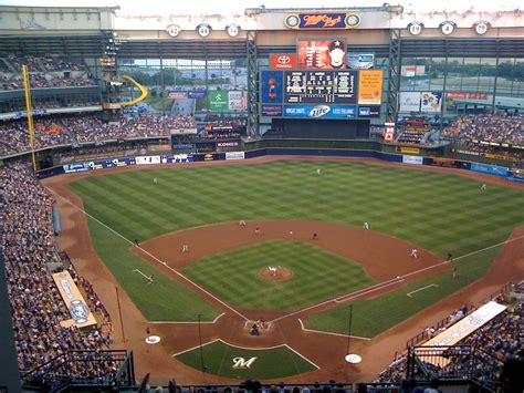 Milwaukee Brewers Stadium wallpaper. | Milwaukee brewers, Brewers ...