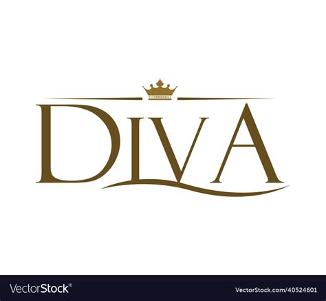 Diva logo design Royalty Free Vector Image - VectorStock