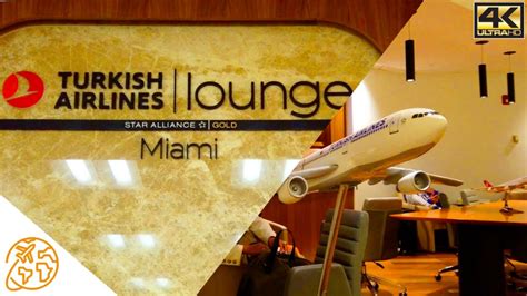 Turkish Airlines Lounge Miami Airport Terminal E MIA Review - YouTube