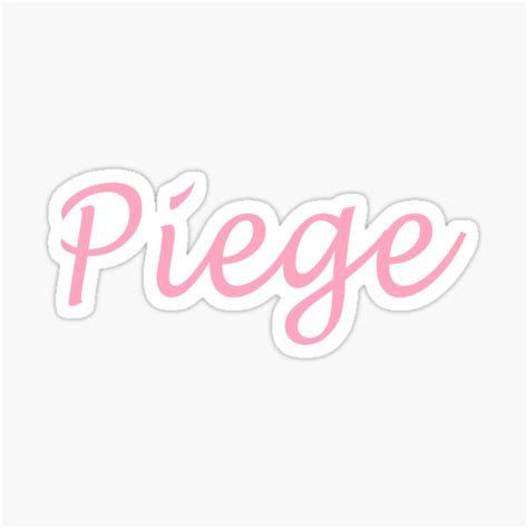 "Piege" Sticker for Sale by Kathrine2302 | Redbubble