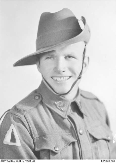 Portrait of Private R J Mitchell, 8 Australian Divisional Ammunition ...