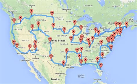 This Data Scientist Has Mapped the Ultimate American Road Trip | Mapas ...