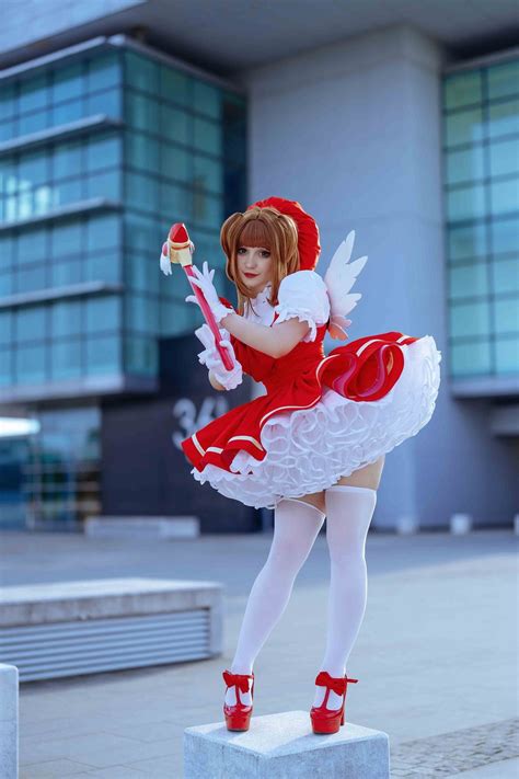 Card Captor Sakura Kinomoto Cosplay Costume MADE TO MEASURE With Huge ...