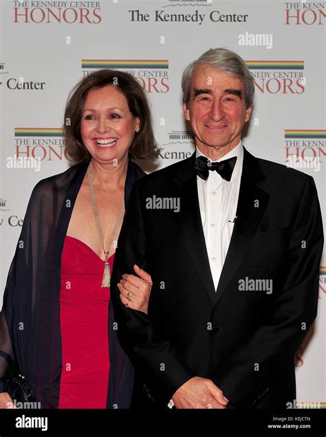 Sam Waterston and his wife Lynn arrive for the formal Artist's Dinner ...