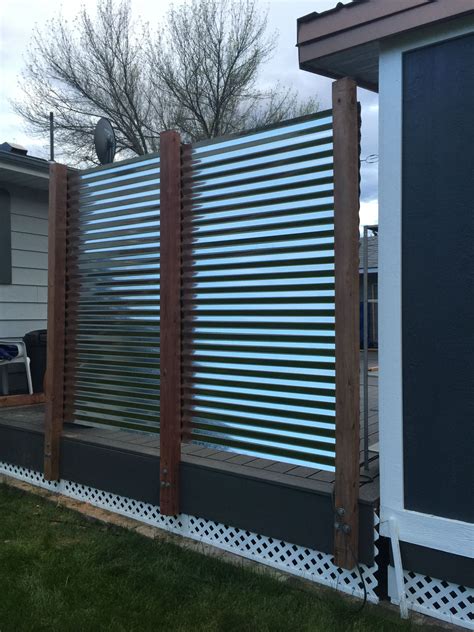 Diy Corrugated Metal Privacy Fence