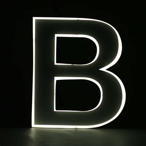 Quizzy Neon Style Letter "B" | Lighted marquee letters, Light letters ...