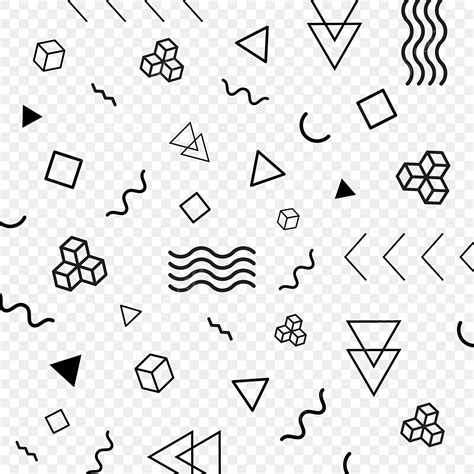 Modern Abstract Memphis Geometric Shapes Vector, Geometric Drawing ...