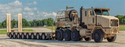 New Enhanced Heavy Equipment Transporter System Trailers for US Army ...