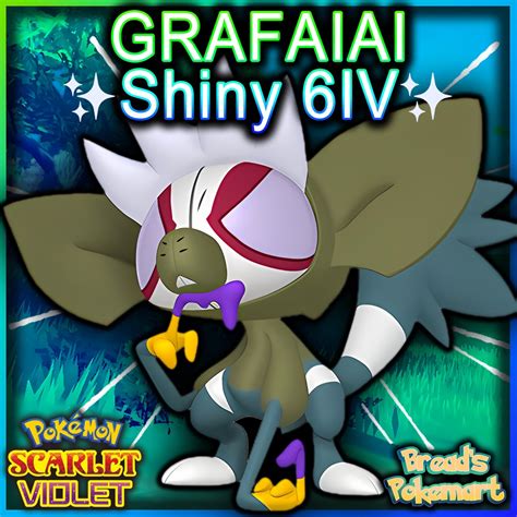 Pokemon Scarlet and Violet GRAFAIAI Shiny 6IV / Competitive - Etsy