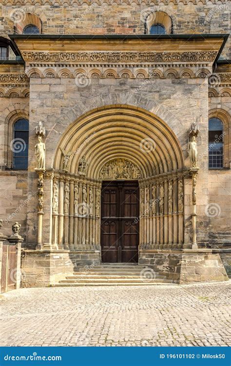 Portal Of Bamberg Cathedral, Germany Royalty-Free Stock Image ...