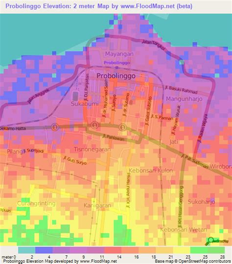 Elevation of Probolinggo,Indonesia Elevation Map, Topography, Contour