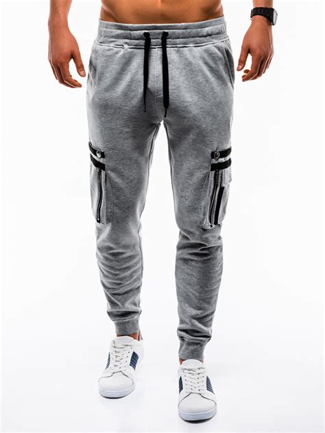 Men's sweatpants P732 - grey | MODONE wholesale - Clothing For Men