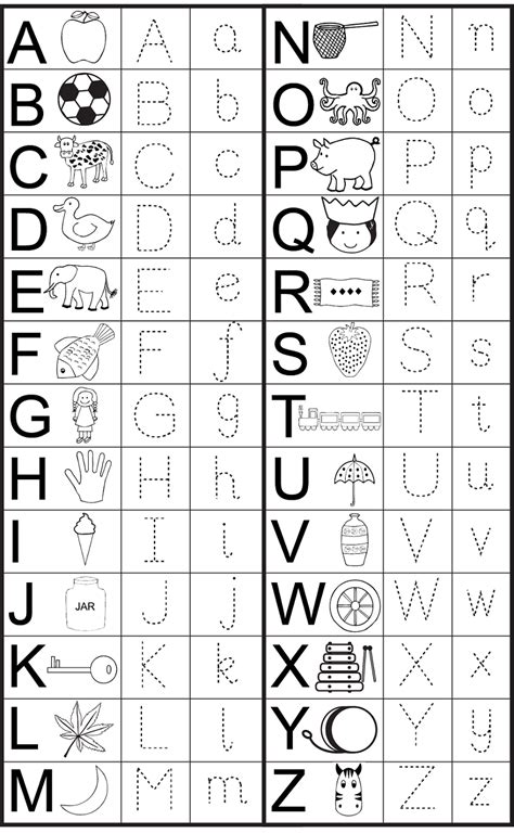 English Alphabet Worksheet for Kindergarten | Activity Shelter ...