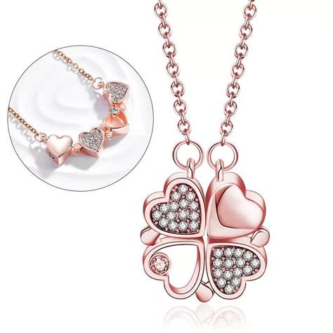 Magnetic Clover/Heart Interchangeable Necklace | Sydney Jewelry